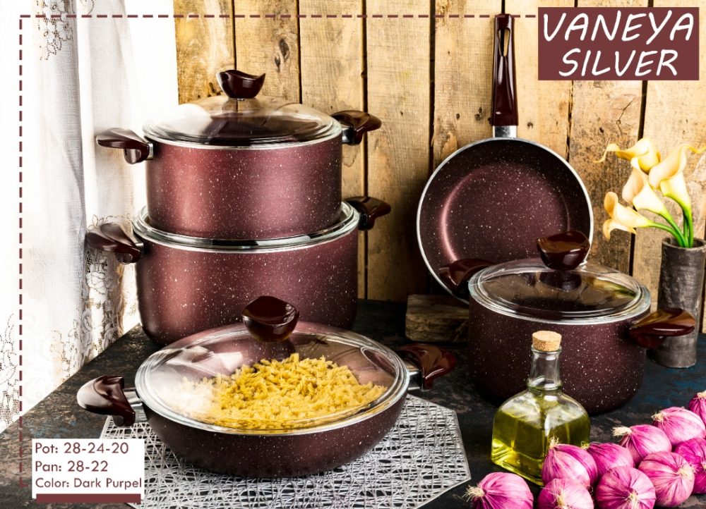 سرویس قابلمه 9 پارچه وانیا سیلور