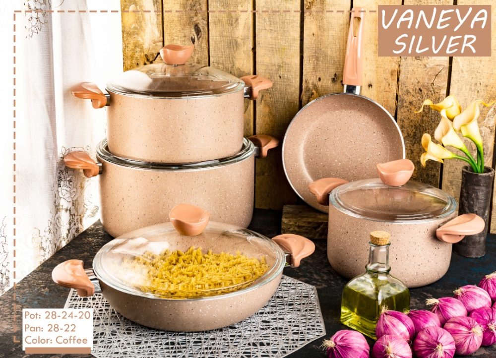 سرویس قابلمه 9 پارچه وانیا سیلور