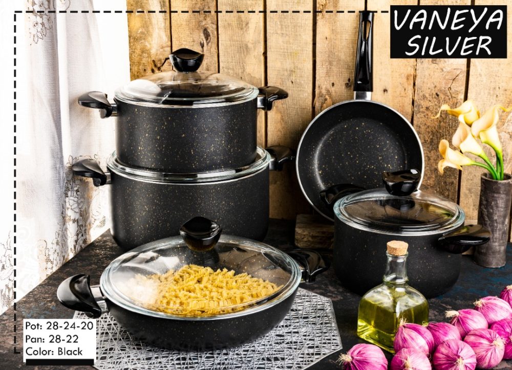 سرویس قابلمه 9 پارچه وانیا سیلور