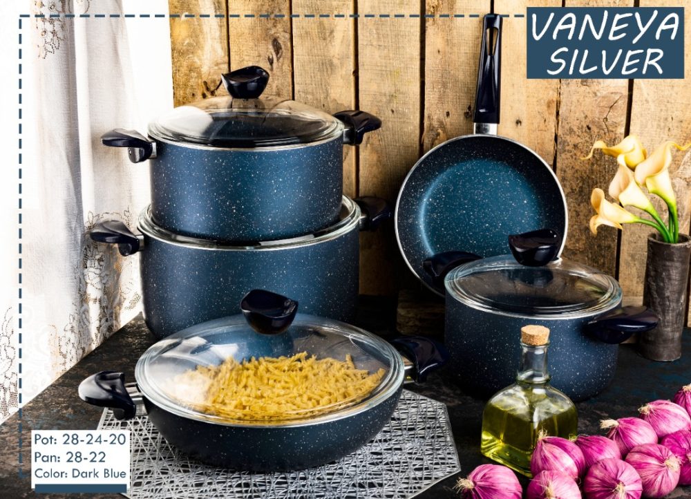 سرویس قابلمه 9 پارچه وانیا سیلور