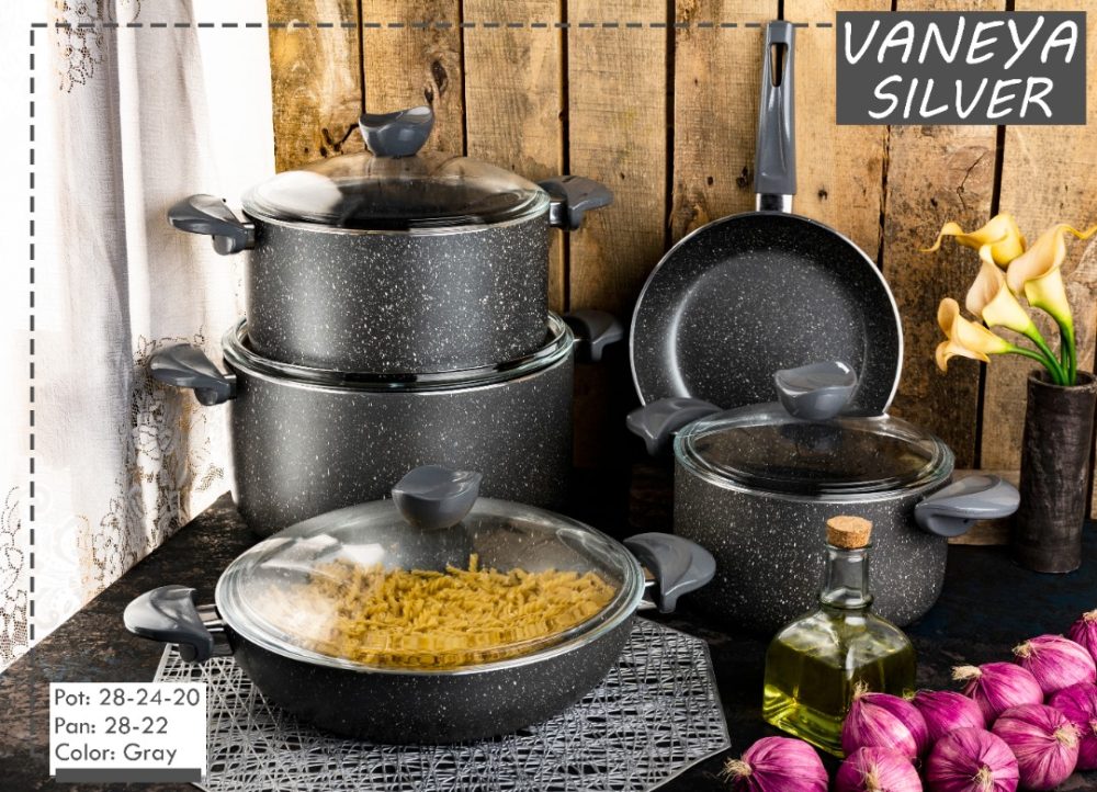 سرویس قابلمه 9 پارچه وانیا سیلور